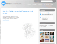 Tablet Screenshot of graviertechnikmueller.de
